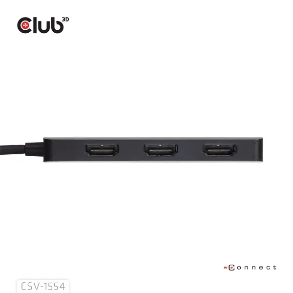 Club 3D MST Hub - CSV-1554 (3.2 USB-C to 3x HDMI, 4k60Hz) - Image 5