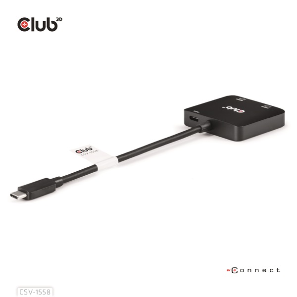 Club_3D_USB_Hub_-_CSV-1558_32_USB-C_to_2xHDMI_USB-C_100W_PD30_4k60Hz-i453021.jpg Club 3D USB Hub - CSV-1558 (3.2 USB-C to 2xHDMI, USB-C 100W PD3.0, 4k60Hz) - Image 8