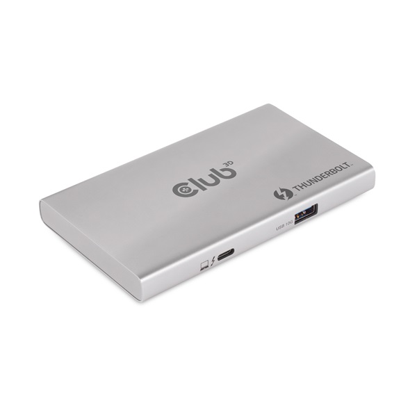 Club_3D_USB_Hub_-_CSV-1580_Thunderbolt_4_to_3x_Thunderbolt_4_1x_USB_Gen2_Type-A_100W_DC_Max_10Gbps-i455891.jpg ADA Club3D Thunderbolt 4 Portable 5-in-1 Hub with Smart Power - Image 1