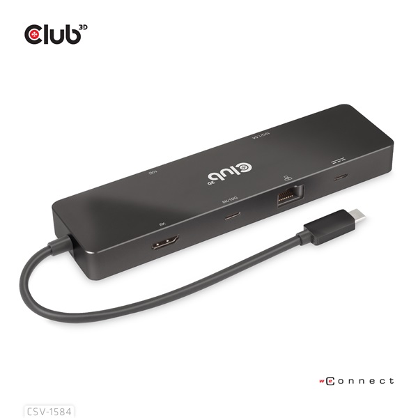 Club_3D_USB_Hub_-_CSV-1584_32_USB-C_Gen_2_to_USB-C_2xUSB-A_USB-C_100W_PD_HDMI_RJ45_8K60hz-i452056.jpg Club 3D USB Hub - CSV-1584 (3.2 USB-C Gen 2 to USB-C, 2xUSB-A, USB-C 100W PD, HDMI, RJ45, 8K60hz) - Image 1