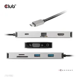 Club 3D USB Hub - CSV-1594 (3.1 USB-C Gen 1 to HDMI, 2xUSB-A Gen 1, USB-C Gen 1, VGA, SD, Micro SD 3.0, RJ45, 3,5 Jack) - Image 6