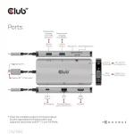 Club 3D USB Hub - CSV-1594 (3.1 USB-C Gen 1 to HDMI, 2xUSB-A Gen 1, USB-C Gen 1, VGA, SD, Micro SD 3.0, RJ45, 3,5 Jack) - Image 10