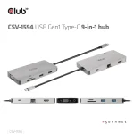 Club 3D USB Hub - CSV-1594 (3.1 USB-C Gen 1 to HDMI, 2xUSB-A Gen 1, USB-C Gen 1, VGA, SD, Micro SD 3.0, RJ45, 3,5 Jack) - Image 13