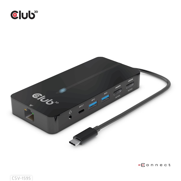 Club_3D_USB_Hub_-_CSV-1595_USB-C_Gen_1_to_2xHDMI_2xUSB-A_Gen_1_USB-C_Gen_1_100W_PD_30_RJ45_35_Jack_4k60Hz-i452666.jpg Club 3D USB Hub - CSV-1595 (USB-C Gen 1 to 2xHDMI, 2xUSB-A Gen 1, USB-C Gen 1 100W PD 3.0, RJ45, 3,5 Jack, 4k60Hz) - Image 1