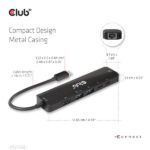 Club 3D USB Hub - CSV-1596 (USB-C to 2xHDMI, 2xUSB-A, USB-C PD, RJ45, 4k60Hz) - Image 8