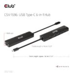 Club 3D USB Hub - CSV-1596 (USB-C to 2xHDMI, 2xUSB-A, USB-C PD, RJ45, 4k60Hz) - Image 9