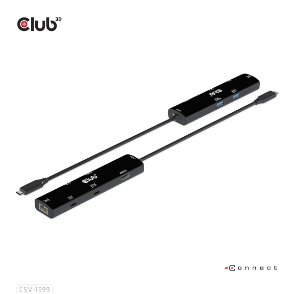 Club 3D USB Hub - CSV-1598 (USB-C Gen 2 to 2xDisplayPort, 2xUSB-A Gen 2, 2xUSB-C Gen 2, RJ45, 4k60Hz) - Image 16