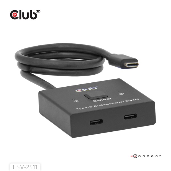 Club 3D USB Hub - CSV-2511 (USB-C to 2xUSB-C, Bidirectional, 100W PD, 8K60Hz/4K120Hz) - Image 6
