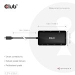 Club 3D USB Hub - CSV-2552 (USB-C to 2xUSB-C, 2xUSB-A, 2xHDMI, RJ45, SD/MicroSD, 100W PD, 4K60hz) - Image 3