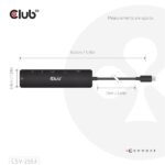 Club 3D USB Hub - CSV-2553 (USB-C to USB-C, 2xUSB-A, HDMI, RJ45, SD/MicroSD, 100W PD, 4K60hz) - Image 3