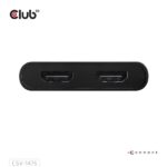 Club 3D Video Splitter - CSV-1475 (4K60HZ, 3.2 USB-C (USB-A Adapterrel) to 2xHDMI, Displaylink) - Image 7