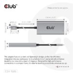 Club 3D Video Splitter - CSV-1586 (Thunderbolt 3 to Dual DisplayPort, 40Gbps, 4K60Hz) - Image 4