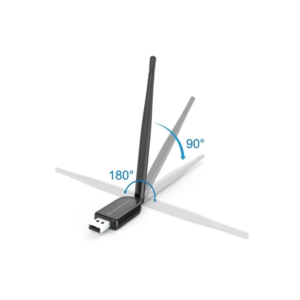 Conceptronic Bluetooth Adapter - ABBY07B (Bluetooth5.1, külső antenna, Távolság: 100m, fekete) - Image 2