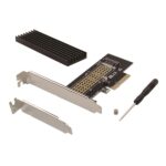 Conceptronic Bővítőkártya - EMRICK05BS (PCIe x4 to M.2 NVMe, Heatsink) - Image 3