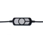Conceptronic Fejhallgató - POLONA01B (USB, hangerőszabályzó, felhajtható mikrofon, 200 cm kábel, fekete) - Image 2