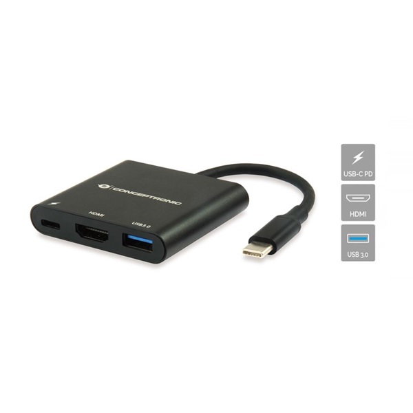 Conceptronic_Notebook_Dokkolo_-_DONN01B_Bemenet_USB-C_Kimenet_HDMI_USB-C_PD60W_USB-A_30_fekete-i351541.jpg Conceptronic Notebook Dokkoló - DONN01B (USB-C to HDMI+USB-C PD:60W+USB-A 3.0, fekete) - Image 1