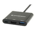 Conceptronic Notebook Dokkoló - DONN01B (USB-C to HDMI+USB-C PD:60W+USB-A 3.0, fekete) - Image 2