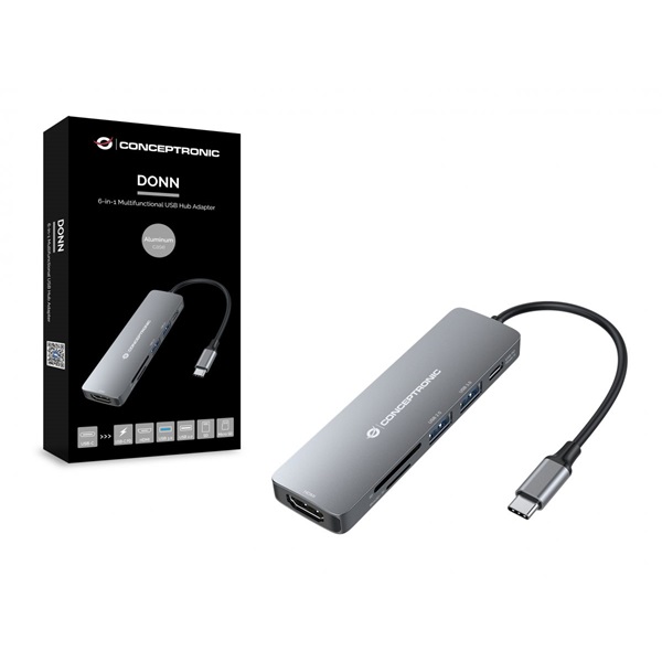 Conceptronic_Notebook_Dokkolo_-_DONN11G_Bemenet_USB-C_Kimenet_HDMI_USB-C_PD60W_USB-A_30_20_ezust-i351761.jpg Conceptronic Notebook Dokkoló - DONN11G (USB-C to HDMI+USB-C PD:60W+USB-A 3.0+2.0, ezüst) - Image 5
