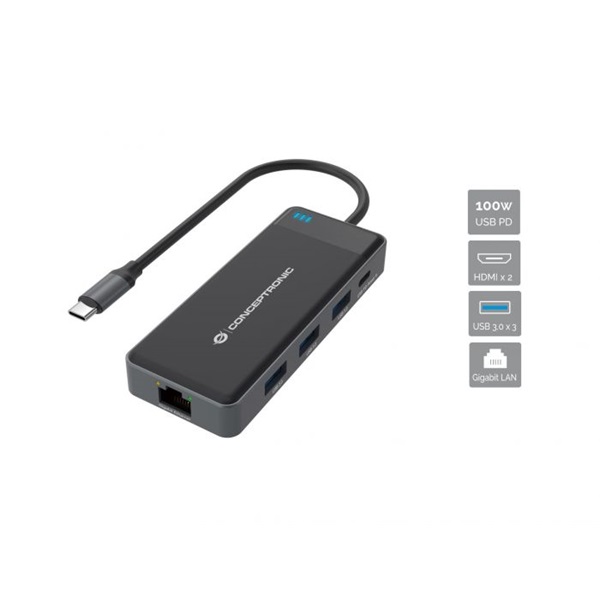 Conceptronic_Notebook_Dokkolo_-_DONN14G_Bemenet_USB-C_Kimenet_2xHDMI_USB-C_PD100W_3xUSB-A_RJ-45_fekete-i351816.jpg Conceptronic Notebook Dokkoló - DONN14G (USB-C to 2xHDMI+USB-C PD:100W+3xUSB-A+RJ-45, fekete) - Image 1