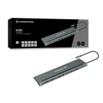 Conceptronic Notebook Dokkoló - DONN17G (USB-C to HDMI/DP/USB-C PD/USB-C data/USB 3.0/USB 2.0/SD/TF/GbE/AUX) - Image 2