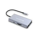 Conceptronic Notebook Dokkoló - DONN20G (USB-C to HDMI/VGA/USB-C PD/USB 3.0/SD/TF/GbE/AUX) - Image 4