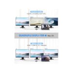 Conceptronic Notebook Dokkoló - DONN25G (USB-C to HDMI/DP/USB-C PD/USB-A/SD/TF/RJ45/Audio) - Image 8