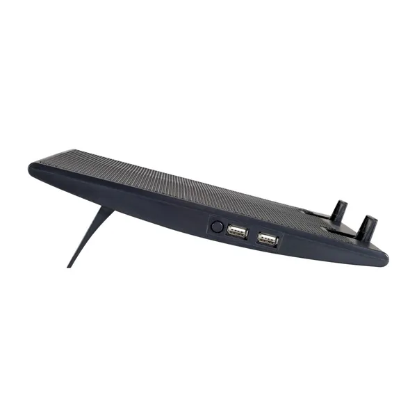Conceptronic Notebook Hűtőpad 17"-ig - THANA02B (USB, 2x12,5cm, állítható magasság, csúszásmentes, fekete) - Image 3