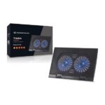 Conceptronic Notebook Hűtőpad 17"-ig - THANA02B (USB, 2x12,5cm, állítható magasság, csúszásmentes, fekete) - Image 4