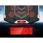 Conceptronic Notebook Hűtőpad 17"-ig - THYIA01B (USB, 6x12,5cm, LCD kijelző, állítható magasság, csúszásmentes, fekete) - Image 3