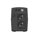 Conceptronic Szünetmentes  1000VA - ZEUS07ES (2x Schuko, line-interaktív, RJ45 vonalvédelem, HID USB, fekete) - Image 2