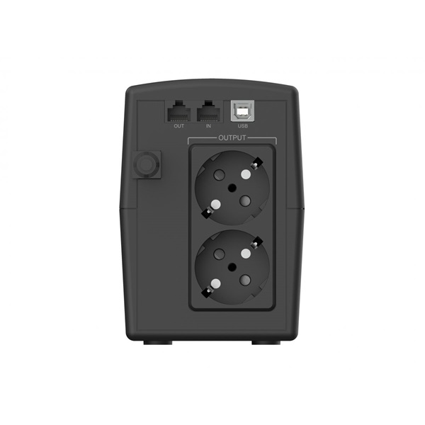 Conceptronic Szünetmentes  1000VA - ZEUS07ES (2x Schuko, line-interaktív, RJ45 vonalvédelem, HID USB, fekete) - Image 2