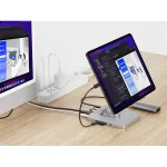 Conceptronic Tablet Dokkoló/tartó - DONN26G (USB-C to HDMI/USB-C PD/USB 3.0/SD/TF) - Image 5