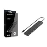 Conceptronic USB Hub - HUBBIES08B (7 Port, USB-A to 7xUSB 2.0, USB táp, fekete) - Image 2