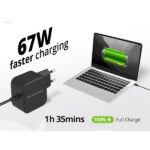Conceptronic Univerzális Töltő adapter - OZUL04BE (USB-C, 67W, 3,3-21V, fekete, 1,8m) - Image 6