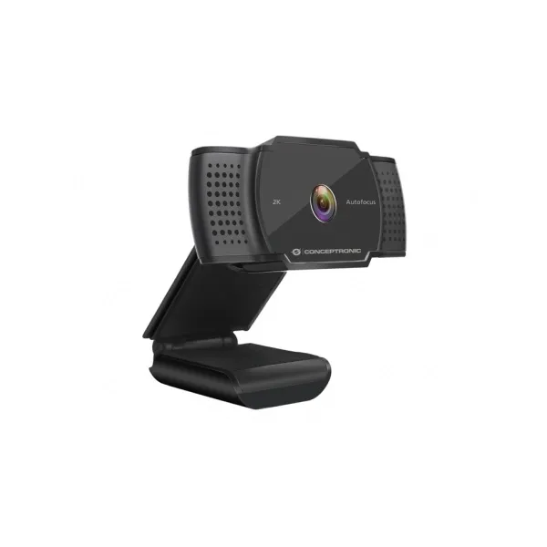 Conceptronic Webkamera - AMDIS02B (2592x1944 képpont, Auto-fókusz, 30 FPS, USB 2.0, univerzális csipesz, mikrofon) - Image 2
