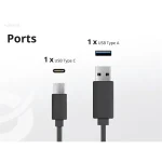 Conceptronic telefon töltő adapter - ALTHEA15B (USB-C+USB-A, 20W, fekete) - Image 5