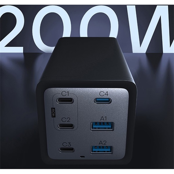 Conceptronic_telefon_tolto_adapter_-_OZUL06BE_4x_USB-C_2x_USB-A_200W_fekete-i428690.jpg Conceptronic telefon töltő adapter - OZUL06BE (4x USB-C+2x USB-A, 200W, fekete) - Image 5