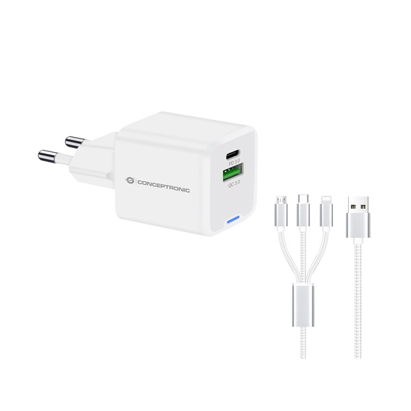 Conceptronic_telefon_tolto_adapter_kabel_-_ALTHEA16W_USB-C_USB-A_33W_3in1_tolto_kabel_feher-i427785.jpg Conceptronic telefon töltő adapter+kábel - ALTHEA16W (USB-C+USB-A, 33W, 3in1 töltő kábel, fehér) - Image 1