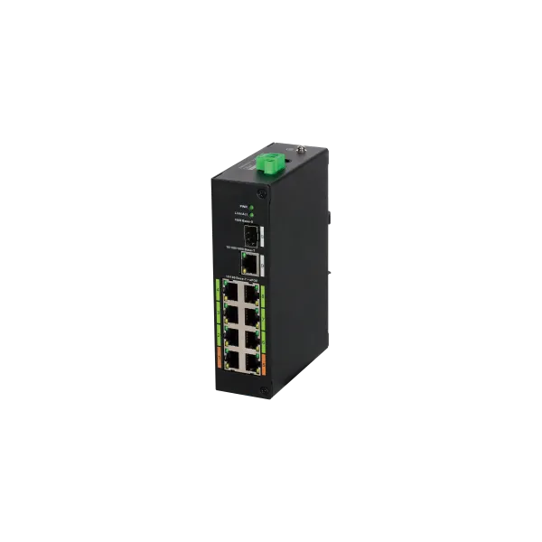 Dahua PoE switch - LR2110-8ET-120 (8x 100Mbps; 8 port ePoe;  1x SFP, 120W)