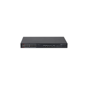 Dahua switch PoE mendzselhető - PFS4218-16ET-240 (16x 100Mbps PoE/PoE+; 2x gigabit/SFP combo uplink; 240W)