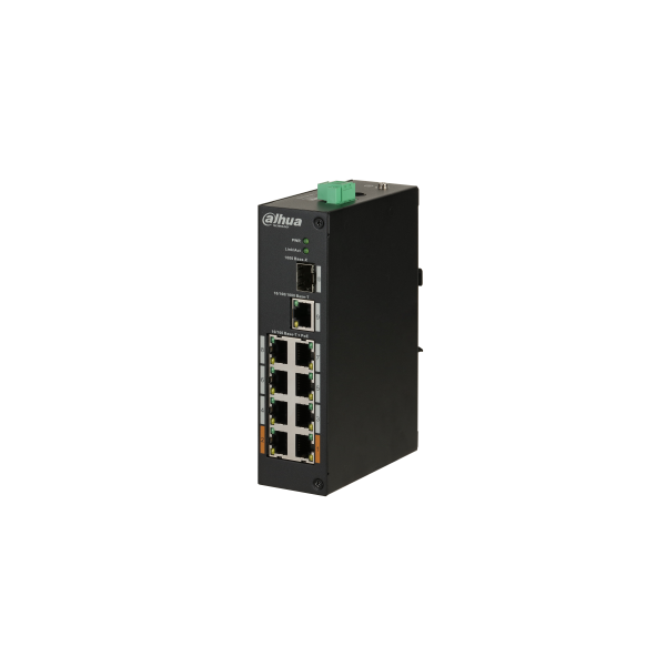 Dahua switch PoE - PFS3110-8ET-96 (8x 100Mbps PoE (96W) + 1x 1Gbps + 1 SFP, 53VDC)