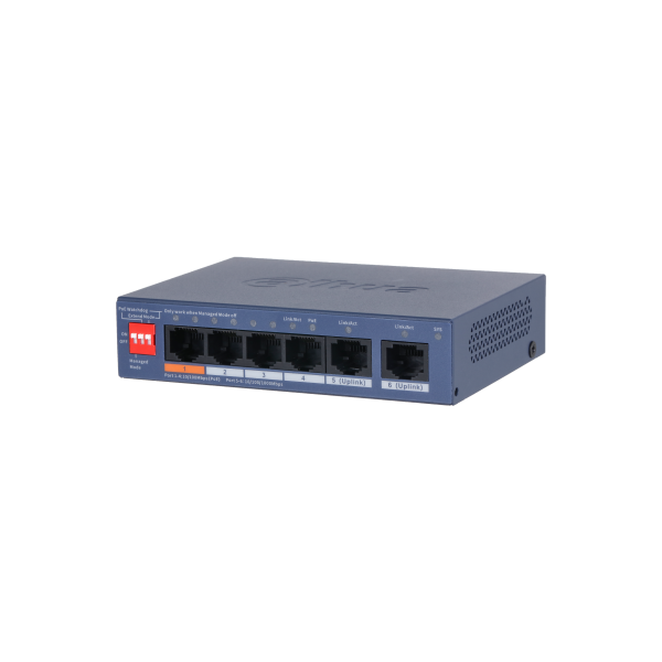 Dahua_switch_PoE_-_CS4006-4ET2GT-60_Cloud_Menedzsment_4x1Gbps_PoE_2x_1Gbps_uplink_60W-i511084.png Dahua switch PoE - CS4006-4ET2GT-60 (Cloud Menedzsment; 4x1Gbps PoE; + 2x 1Gbps uplink, 60W) - Image 1