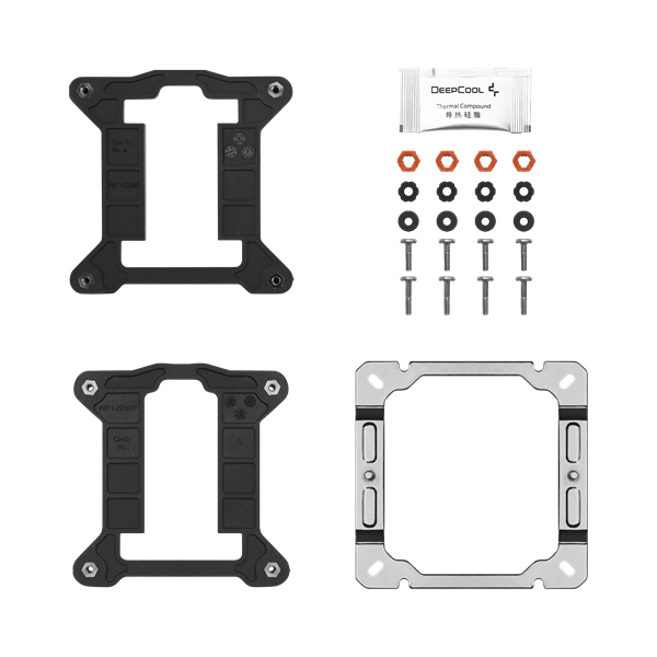 DeepCool CPU Cooler - AG400 (31,6 dB; max, 128,93 m3/h; 4pin csatlakozó, 4 db heatpipe, 12cm, PWM) - Image 9