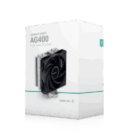 DeepCool CPU Cooler - AG400 (31,6 dB; max, 128,93 m3/h; 4pin csatlakozó, 4 db heatpipe, 12cm, PWM) - Image 10