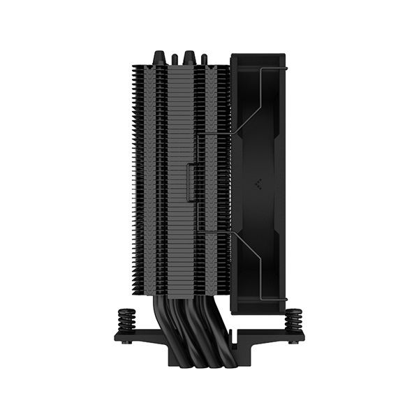 DeepCool CPU Cooler - AG400 BK ARGB (31,6 dB; max, 128,93 m3/h; 4pin csatlakozó, 4 db heatpipe, 12cm, PWM) - Image 5