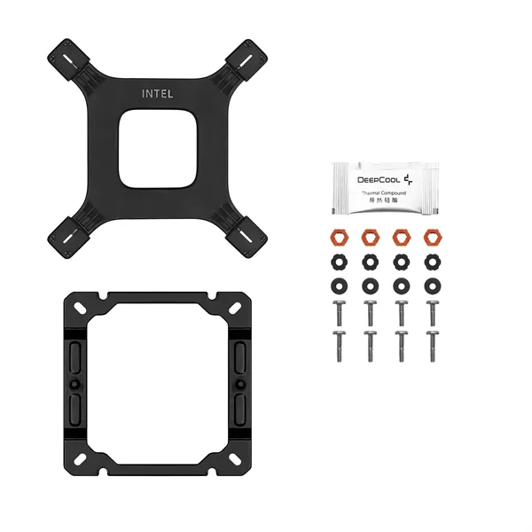 DeepCool CPU Cooler - AG400 BK ARGB V2 (31,6 dB; max, 128,93 m3/h; 4pin csatlakozó, 4 db heatpipe, 12cm, PWM) - Image 9