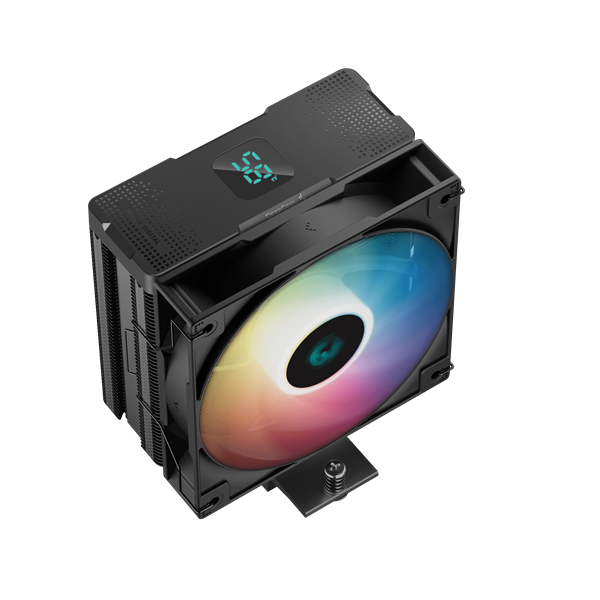 DeepCool CPU Cooler - AG400 DIGITAL ARGB (31,6 dB; max, 128,93 m3/h; 4pin csatlakozó, 4 db heatpipe, 12cm, PWM, A-RGB) - Image 3