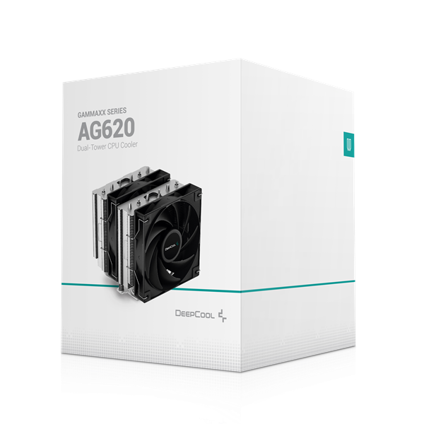 DeepCool CPU Cooler - AG620 (29,4 dB; max, 115,32 m3/h; 4pin csatlakozó, 6 db heatpipe, 12cm, PWM) - Image 10