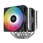 DeepCool CPU Cooler - AG620 BK ARGB (29,4 dB; max, 115,32 m3/h; 4pin csatlakozó, 6 db heatpipe, 12cm, PWM, LED) - Image 2