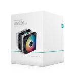 DeepCool CPU Cooler - AG620 BK ARGB (29,4 dB; max, 115,32 m3/h; 4pin csatlakozó, 6 db heatpipe, 12cm, PWM, LED) - Image 10